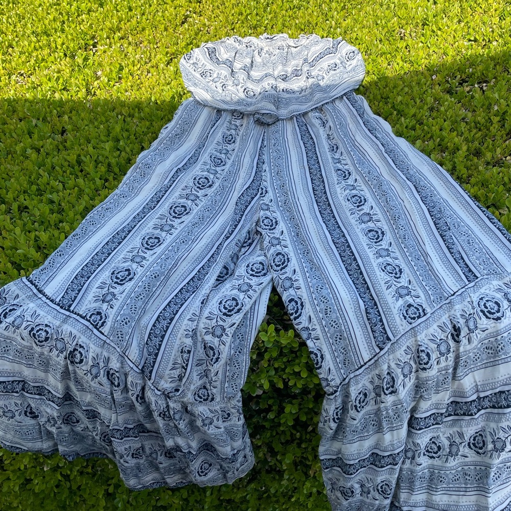 Very flowy long romper dress!